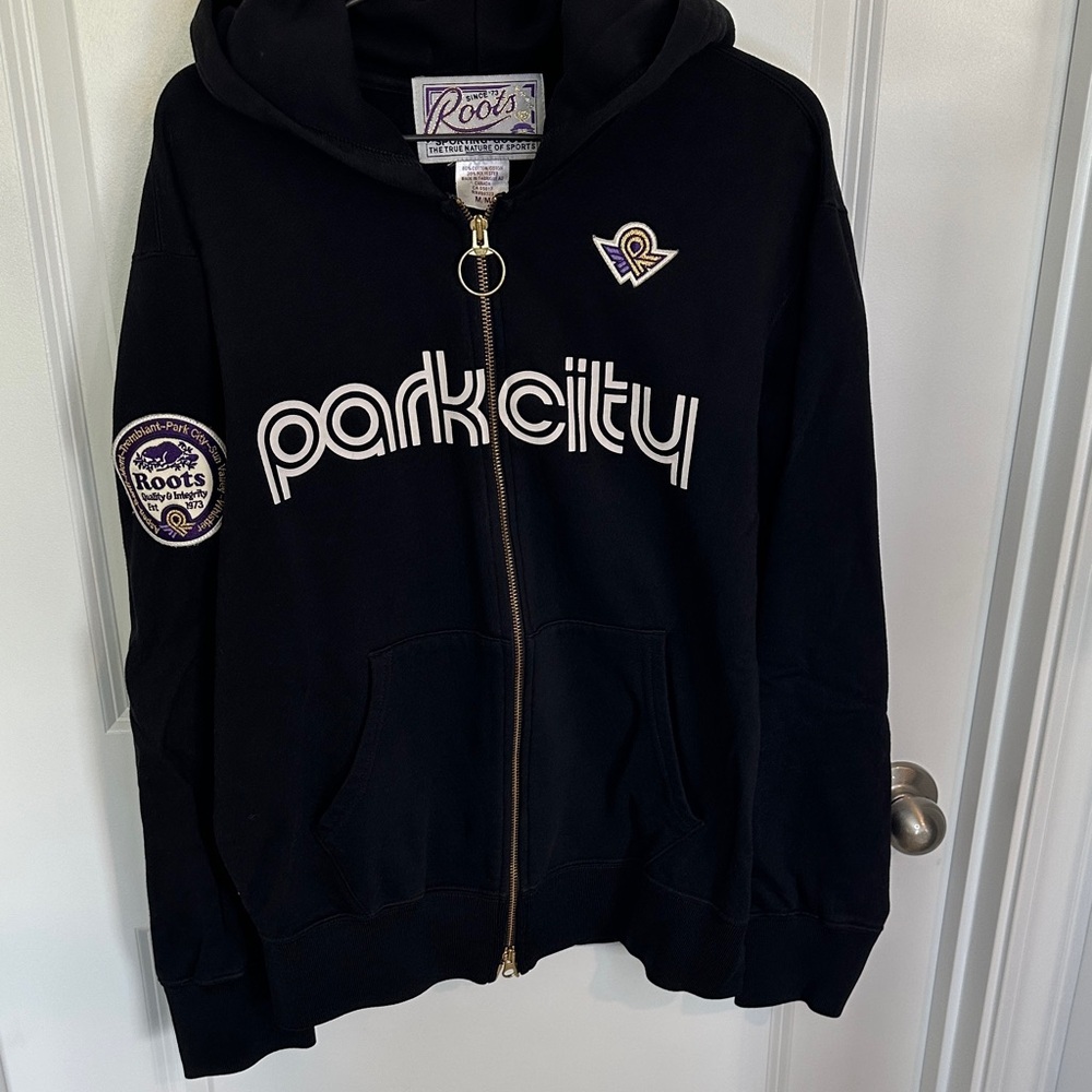 Roots Men’s Black Park City Zip Up Hoodie